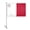 Car Stiff Pole 10.5x15 inch Flag, variant on AGAS Monaco Nautical Flag 12x18 inch Mini Monégasque - French Monacans National Flag 200D Nylon - Monégasque - French Monacans National Boat Flag