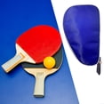 thumbnail image 4 of Table Tennis Racket Case Pong Paddle Case of Fan Shaped Lightweight Training Competition Professional Table Tennis Cover Racket Pouch Blue, 4 of 10
