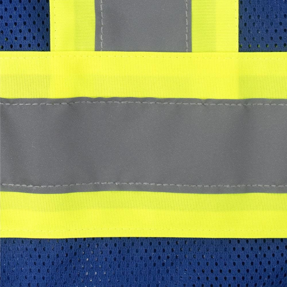 Radians Sv22-1 Economy Type O Class 1 Two Tone Safety Vest, Blue, 5X-Large