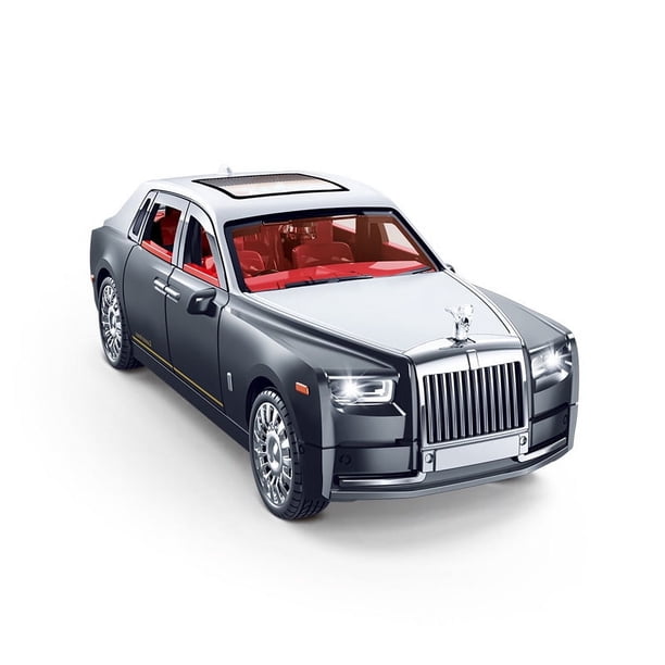 Coche de juguete de inercia para niños con iluminación, simulación de sonido, modelo de coche comercial, regalo para niño, coche de juguete, regalo de vacaciones para niños,Black