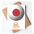 thumbnail image 1 of Japón bandera nacional Copa Mundial de futbol Nota en blanco del sobre de la tarjeta de agradecimiento, 1 of 4