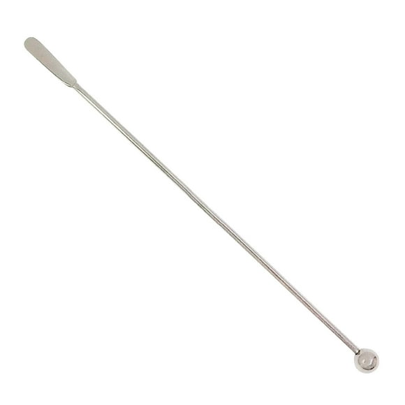Cocktail Stick Silvery 18/8 Stainless Steel Cocktail Stirrers with Small Rectangular Paddles Long Handle Bar Spoon for Mixing Drinks and Iced Coffee Single Piece JASKFLY