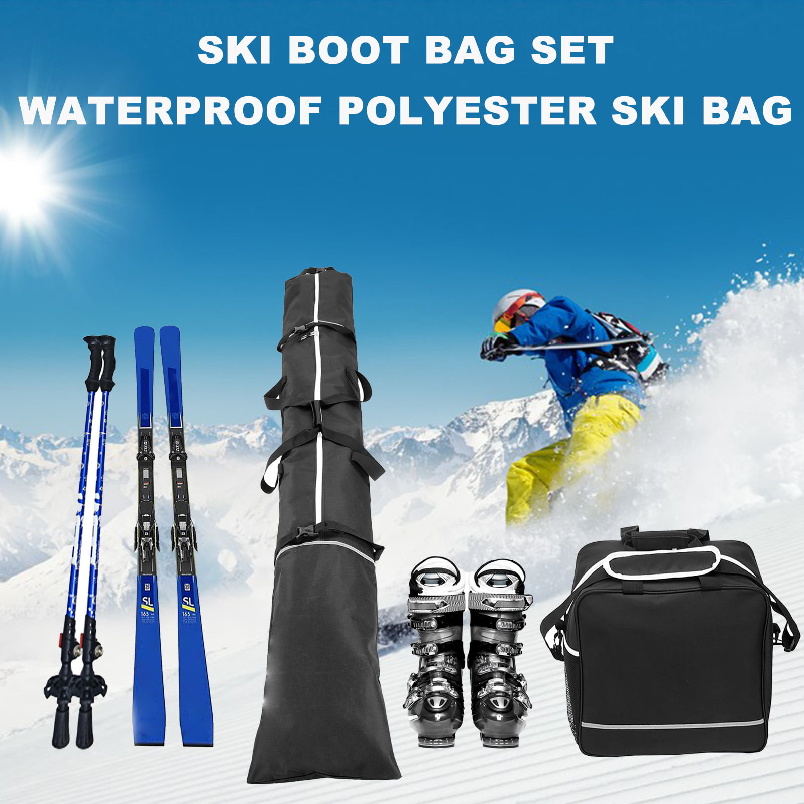 Details about   1 pair Loop Strap Ski Snowboard Bag Carrier Holder Accessory Hook Loop L5X7 