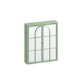 thumbnail image 5 of 23.62 "Vintage Two Door Wall Cabinet with Mirror, Three-level Entrance Storage Space for Living Room, Bathroom, Dining Room, 5 of 9