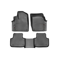 WeatherTech Custom Fit FloorLiners compatible with Audi Q7, SQ8, Q8 - 1st & 2nd Row, Black