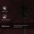 thumbnail image 3 of California Umbrella Pacific Trail Series Patio Market Umbrella in Pacifica with Aluminum Pole Aluminum Ribs Push Button Tilt Crank Lift, 3 of 5