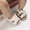 White, variant on Lilgiuy Toddler Kid Baby Summer Breathable Soft Bottom Casual Non-slip Butterfly Decoration Sandals for Beach Swimming Pool Hawaiian