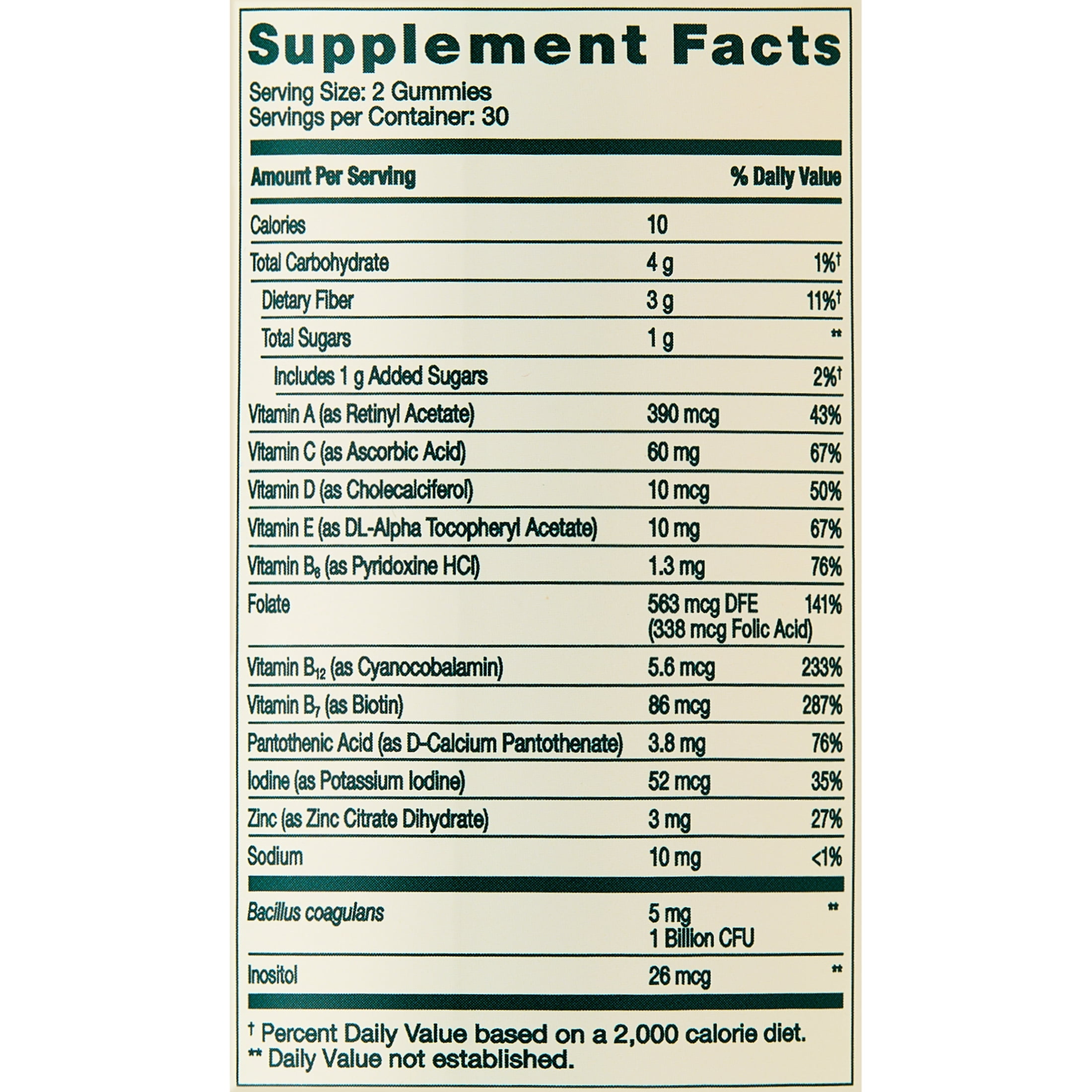 Spring Valley Multi + Probiotic and Fiber Adult Vegetarian Gummies for Overall Health and Wellness Support, Blood Orange/Cherry/Raspberry, 60 Count