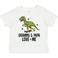 thumbnail image 3 of Inktastic Grammy and Papa Love Me Dinosaur Grandson Boys Toddler T-Shirt, 3 of 5