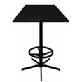 thumbnail image 2 of Indoor/Outdoor 42" Tall OD216 Black Table Base with 30" x 30" Square Indoor/Outdoor Greystone Top by the Holland Bar Stool Co., 2 of 4
