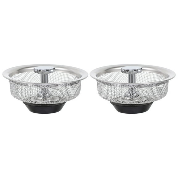 2Pcs Kitchen Sink Strainer and Stopper Drain Accessory