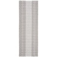 thumbnail image 2 of SAFAVIEH Montauk Cara Geometric Cotton Runner Rug, Grey/Ivory, 2'3" x 7', 2 of 5