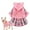 pink, variant on GASTROPOD Dog Dresses for Small Dogs Girl,Acrylic Small Dog Costume,Skin Friendly with Plaid Dog Dress,Pink,M