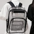 thumbnail image 4 of Mochi transparente Hermética Conveniente portátil Durable Resistente suave para universidad Deportes al aire libre Viajes Negro Macarena Mochila transparente, 4 of 8