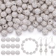 thumbnail image 1 of Perlas TINKRSTUFF, 200 unidades, diamantes de imitación blancos, 1 cm a granel, 1 of 6