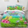 thumbnail image 1 of Spongebob Bedding Suit, Three-piece Set, 3D Printing, Soft Microfiber, Cartoon Duvet Cover-Vinsniv, 1 of 4