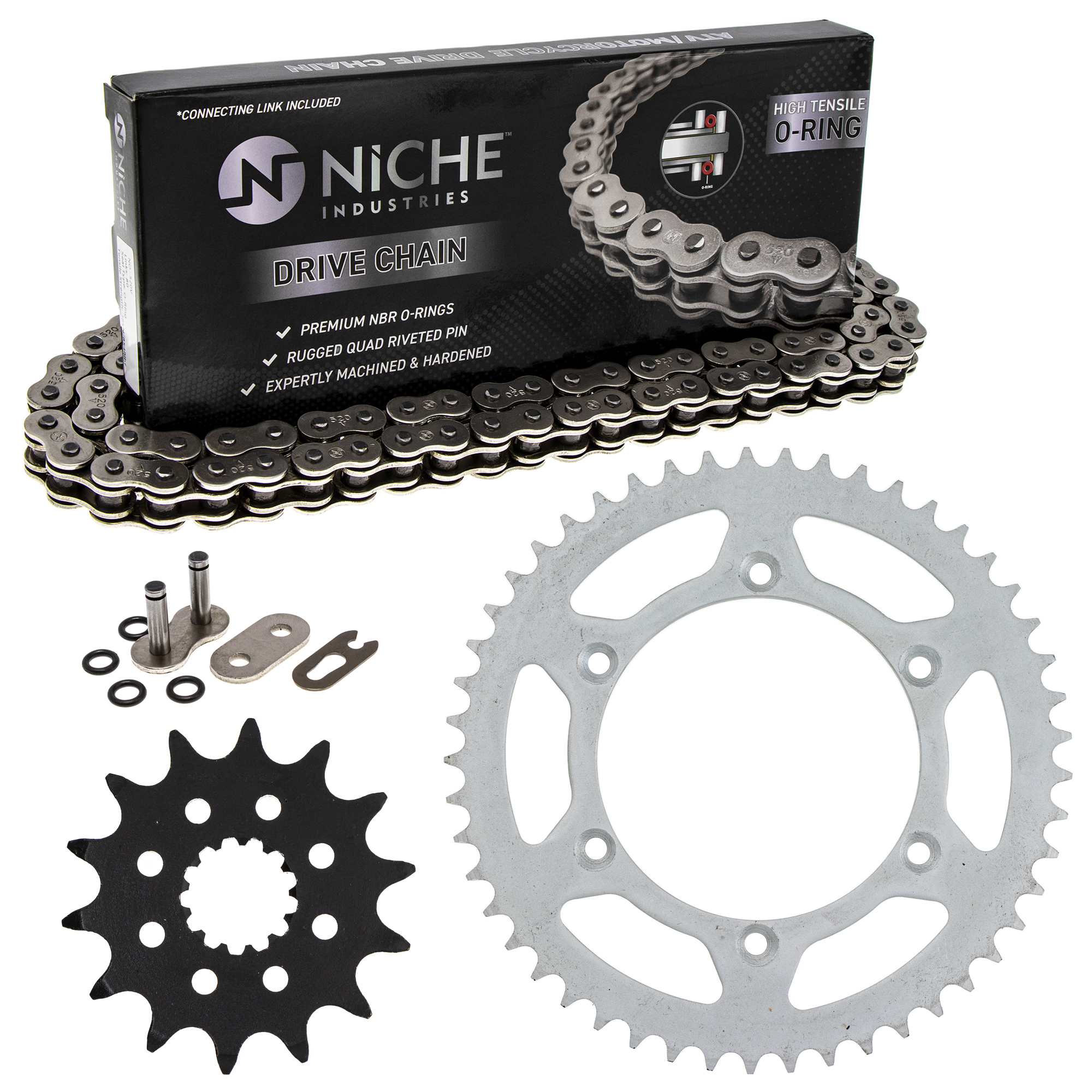 Niche Sprocket Chain Set for Yamaha YZ250 14/49T 520 ORing Motorcycle MK1004113
