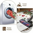 thumbnail image 4 of Christmas Area Rug 3x5 Washable Rug Non Slip Xams Tree Winter Red Poinsettia Pine Cones Large Area Rug Indoor Floor Carpet for Entryway Bedroom Kitchen Living Room Home Office Dining Room Nursery, 4 of 8