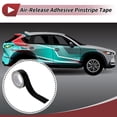 thumbnail image 2 of Pinstripe Tape 10mx35mm Car Stripes Pinstripe Decals for Car Motorcycle and Boat Racing Stripes DIY Stickers Matte Black 1Pc, 2 of 7