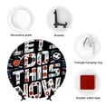 thumbnail image 4 of Kdxio Geometric Sports Energetic Burst Bone China Decorative Plate Ceramic Decorative Plate for Home Office Wall Stand Decorative Plates for Home Bedroom-8in, 4 of 6