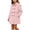 U Pink, variant on DJDLJWCJ Teen Girls Trench Coat (1-12) Double Breasted Mid-Length Cotton Spring Fall Casual Outerwear with Pockets Khaki Size 9