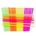 thumbnail image 3 of 300 Spoon Straws Disposable, Long Plastic Spoon Straws, Spoon Straws for Shaved Ice Snow Cone Milkshake Smoothie, Wedding Party Holiday Supplies Disposable Dinnerware 8Inch, Assorted, 3 of 7