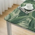 thumbnail image 4 of COMIO Banana Leaves Great for Home Kitchen/Parties/Holiday Dinner Square Tablecloth White, 4 of 7