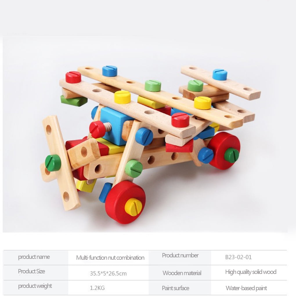 wooden nuts and bolts wooden construction toys