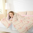 thumbnail image 4 of Feelyou Kids Princess Bowknot Twin Comforter Sets, Cartoon Stars Bedding Set, 2 Pieces, 4 of 8