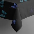thumbnail image 5 of Black Butterfly Pattern Square Tablecloth,Waterproof Square Table Cover,Wipeable Spillproof Washable Table Cover for Home Kitchen Party Decor 42"X42"(107x107cm), 5 of 6
