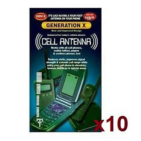 - 10 Pack of Universal Generation X Cell Phone Antenna Booster Signal Enhancers