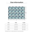 thumbnail image 5 of Yiaed Penguins Whales Print Blanket Throw Blanket Soft Cozy Flannel Blanket for Home Bed Sofa Couch Chair-80"x60", 5 of 6