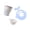 Blue, variant on Ywmsfl Premium Silicone Flour Funnel With Cover And Measuring Bowl For Efficient Baking Kitchen Supplies