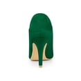 thumbnail image 2 of Unique Bargains Bottines à Talon Aiguille à Strass pour Femme Vert (Taille 10), 2 of 7