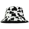 thumbnail image 2 of Women Reversible Bucket Hat Summer Travel Lightweight Foldable Beach Outdoor Hat - Cow Skin Pattern, 2 of 4