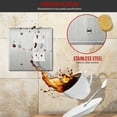thumbnail image 5 of ENERLITES Combination Blank Device or Decorator Switch Metal Wall Plate, Corrosive Resistant, Size 2-Gang, 770131, 430 Stainless Steel, UL Listed, Silver, 5 of 5