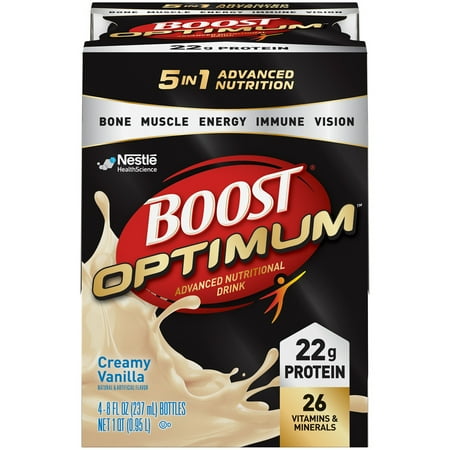 16 Boost - Boost Optimum Advanced Nutritional Drink, Creamy Vanilla, 8 Fl oz, 16 Ct