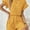 Yellow, variant on MORTTIC Women's Casual Ruffle Short Sleeve Top & Drawstring Shorts Set, Textured Summer Lounge Outfit, S