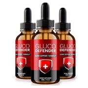 (3 Pack) Gluco Defender Drops, GlucoDefender Official Dropper, Maximum Strength Liquid Supplement, All Natural Blood Support for Stable Levels, Vessel Cleaner Official Reviews (90 Servings)