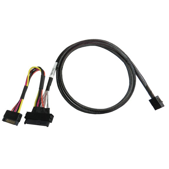 Mini SAS HD (SFF-8673) PCIe Gen 4.0 to U.2 (SFF-8639) Cable - 100 CM