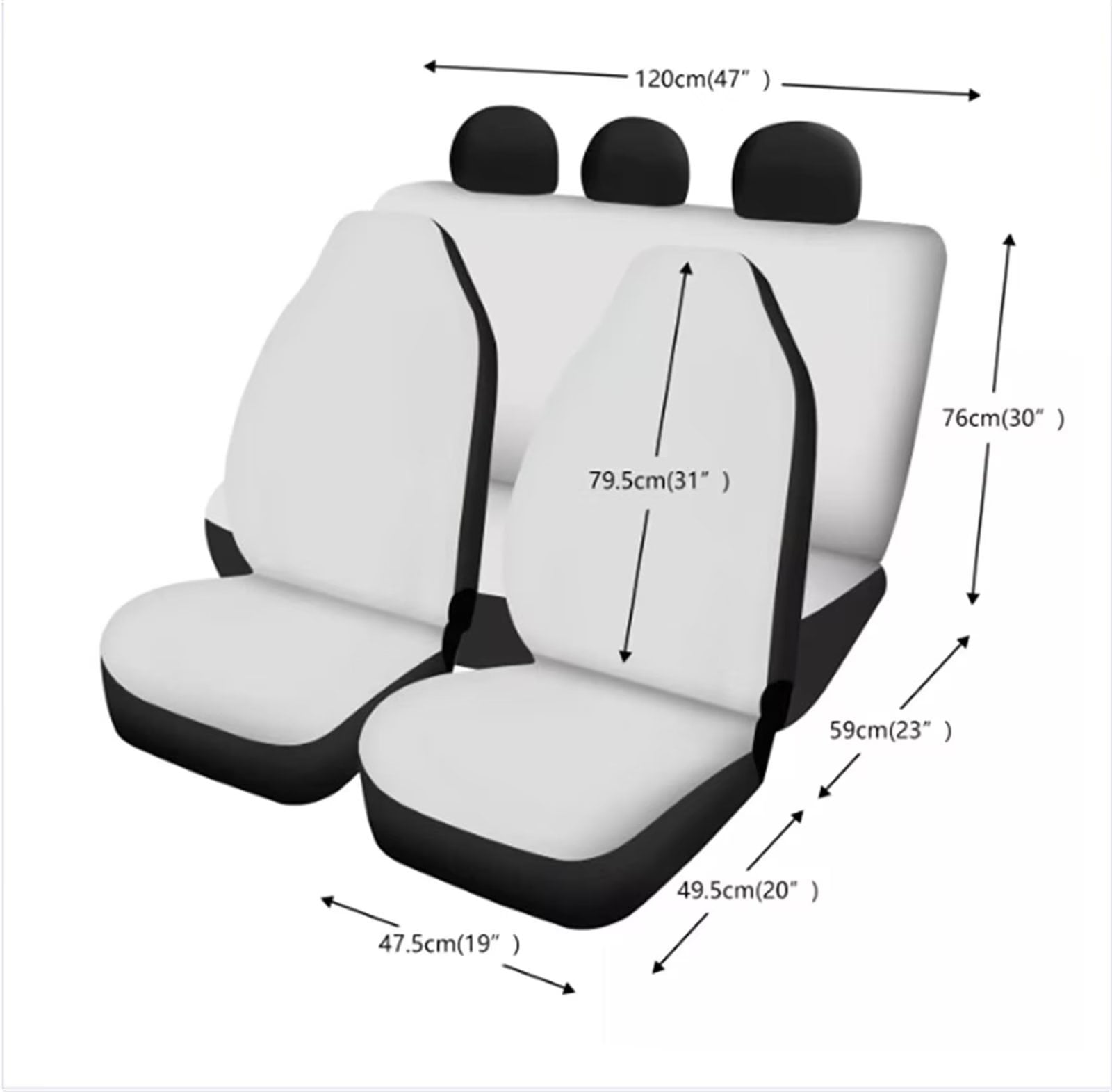  BREMER SITZBEZÜGE Dimension Car Seat Covers Compatible
