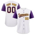thumbnail image 3 of Camiseta de béisbol personalizada con estampado de rayas y nombre del equipo y número, camiseta deportiva para hombres y niños, 3 of 5