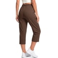 thumbnail image 5 of Fantaslook Women Capri Pants High Waisted Drawstring Summer Yoga Pants Workout Cropped Joggers Lounge Pants with Pockets, 5 of 9