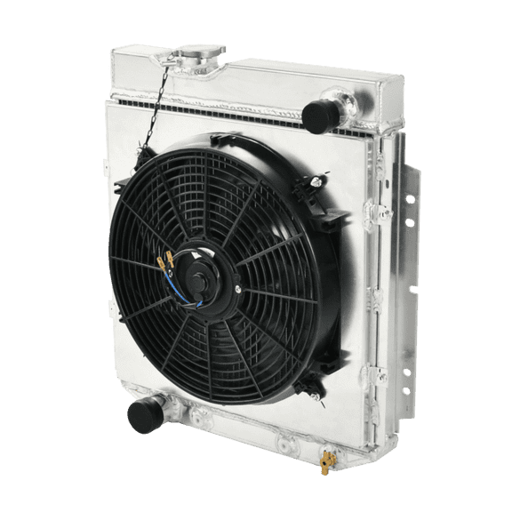 for 1960-1966 Ford Falcon Mustang 61-65 MERCURY Comet 3 Row Radiator Shroud Fan