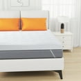 thumbnail image 4 of 2 Inch Queen Mattress Topper With Cover, Foam Mattress Topper for Back Pain, Gel Infused Mattress Pad, 4 of 9