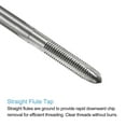 thumbnail image 4 of Unique Bargains 4 Packs M3 x 0.5 H2 High Speed Steel Straight Flutes Metric Machine Screw Thread Taps, 4 of 6
