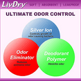 thumbnail image 5 of LivDry Female Incontinence Ultra Thin Pads | Leak Protection + Odor Control (Maximum, 18-Pack), 5 of 8