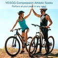 thumbnail image 5 of Honeysea 6 Pairs Compression Sports Socks, Thick Cushion Athletic Socks Breathable Performance Ankle Socks Anti-Blister Unisex, 5 of 7