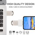 thumbnail image 3 of USB Flash Drives, 8/16/32/64GB Mini USB 3.0 High Speed Large Memory Computer U Disk Flash Drive Silver 8GB, 3 of 7