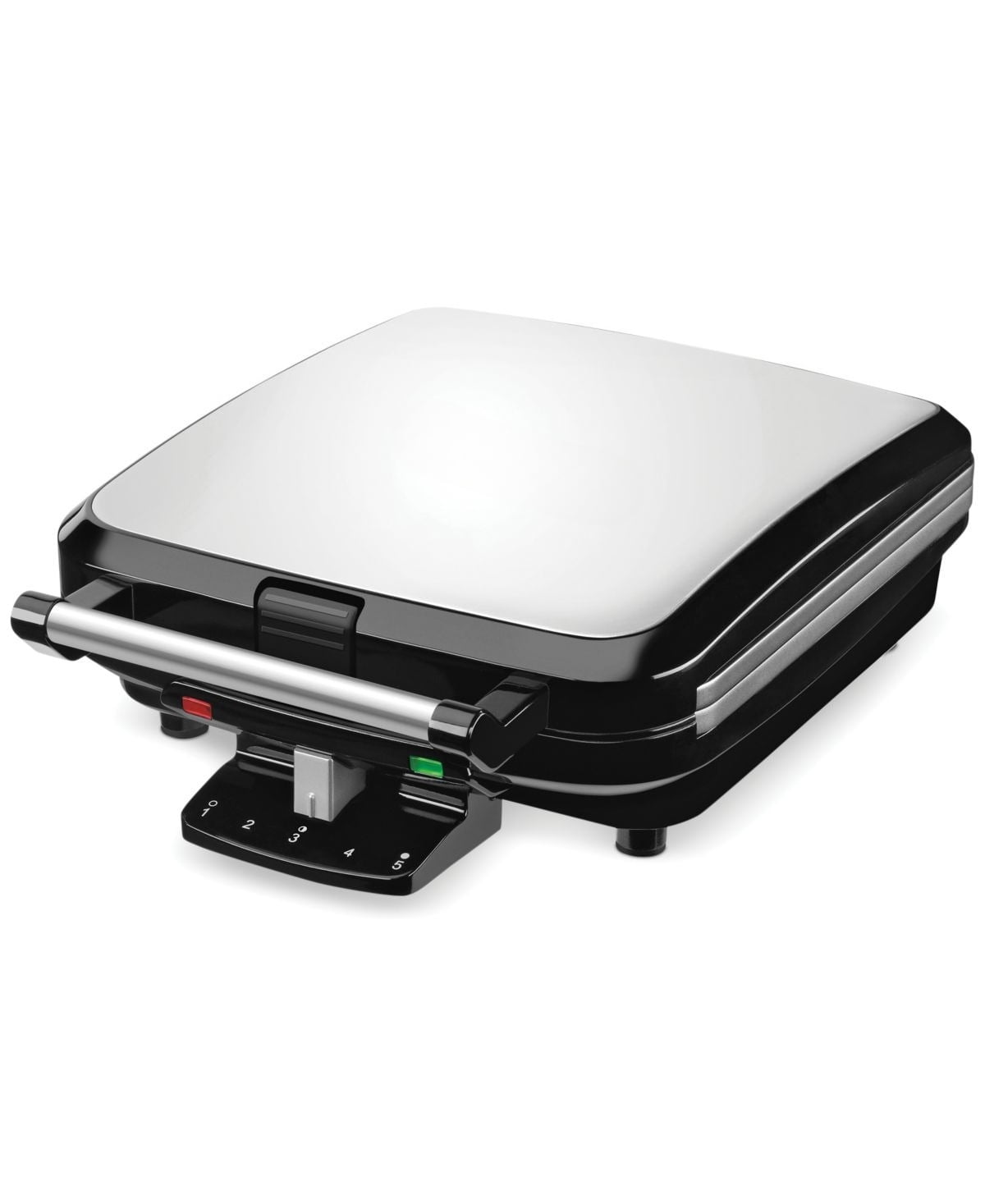 Waffle Maker with 5 Browning Controls and Nonstick Plates